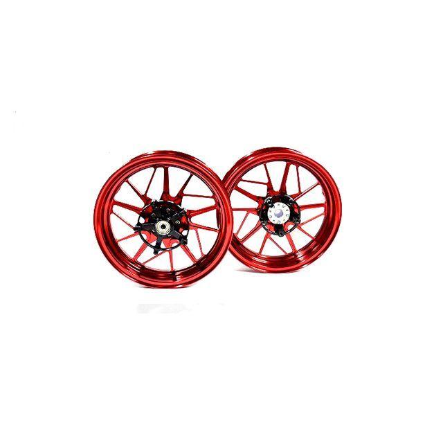 MOS ホイール本体 鍛造アルミホイール前後セット（FF-10）マジェスティ