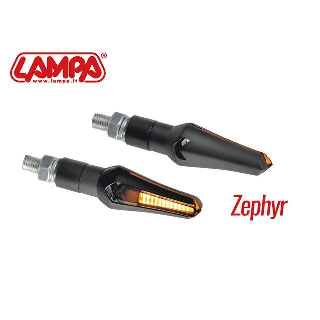 LAMPA 汎用 ウインカー関連パーツ Zephyr 汎用LEDウインカー（ブラック） LAMPA_1
