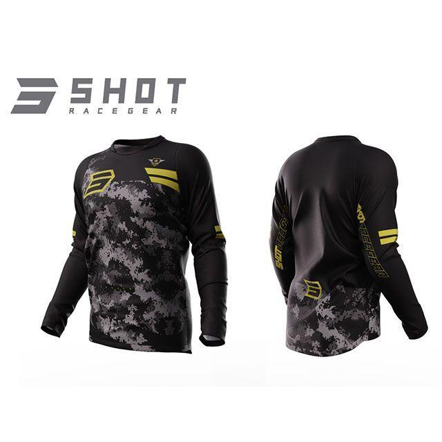 SHOT RACE GEAR モトクロス用品 ジャージ ARMY（ゴールド） サイズ M
