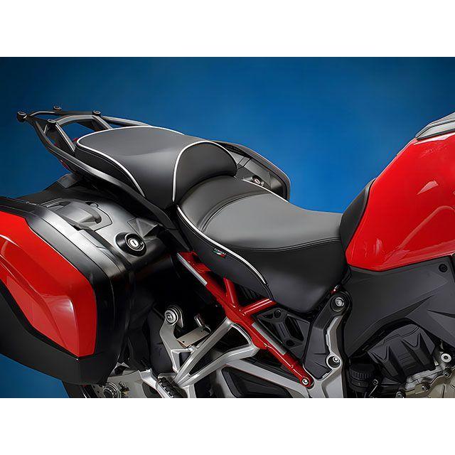 Sargent Multistrada V4 シート関連パーツ シート フロント＋リア 表皮：CarbonFX カラー パイピングカラー：レッド（A…_4