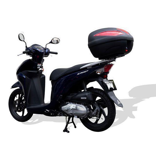WW Dio110 キャリア・サポート Dio110 リアボックス装着用アタッチメント ボックスセット 容量 43L ワールドウォークの画像