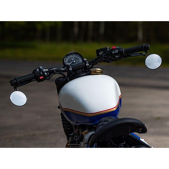 Motone Customs ミラー関連パーツ バーエンドミラー TURISMO 100mm 1個