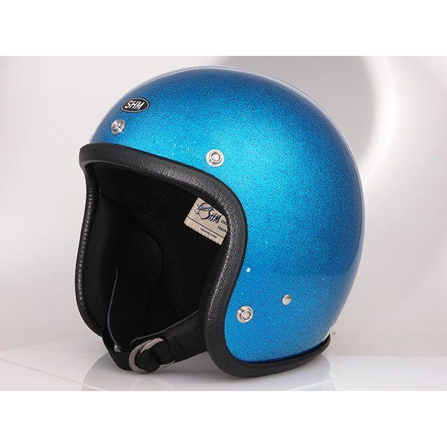 SHM ジェットヘルメット Lot-504（ブルー） サイズ M（57〜58cm