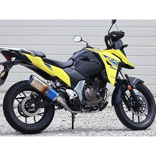 スズキVストローム250SX SS-OVALタイプフルエキゾーストソリッドチタン WR'S（ダブルアールズ） WR'S Vストローム250SX マフラー本体 JMCA