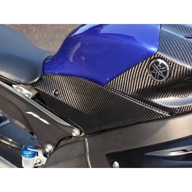 SPEEDRA YZF-R6 カウル・エアロ タンクサイドカバー 左右セット ドライカーボン 仕様 フォージドカーボン（艶消し） SPEEDRAの画像