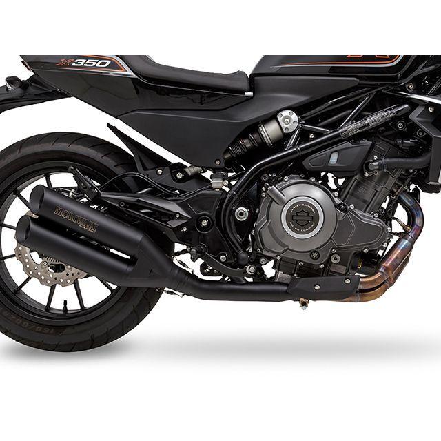 モリワキ MORIWAKI X350 マフラー本体 CROSS TWIN SLIP-ON（ブラック