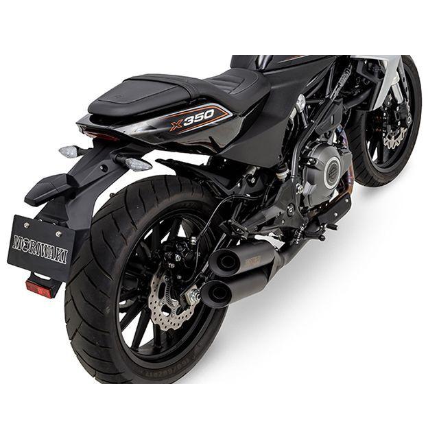 モリワキ MORIWAKI X350 マフラー本体 CROSS TWIN SLIP-ON（ブラック
