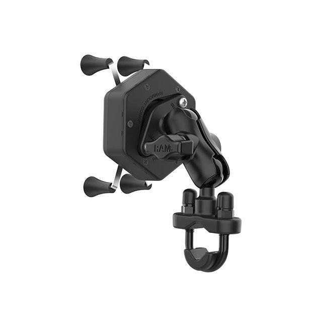 RAM MOUNTS 電子機器類 防振Xグリップ（S）＆U字クランプベースセット