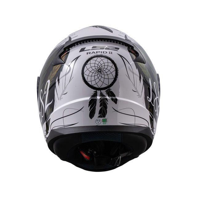 LS2 HELMETS フルフェイスヘルメット RAPID II（ホワイト ブラック