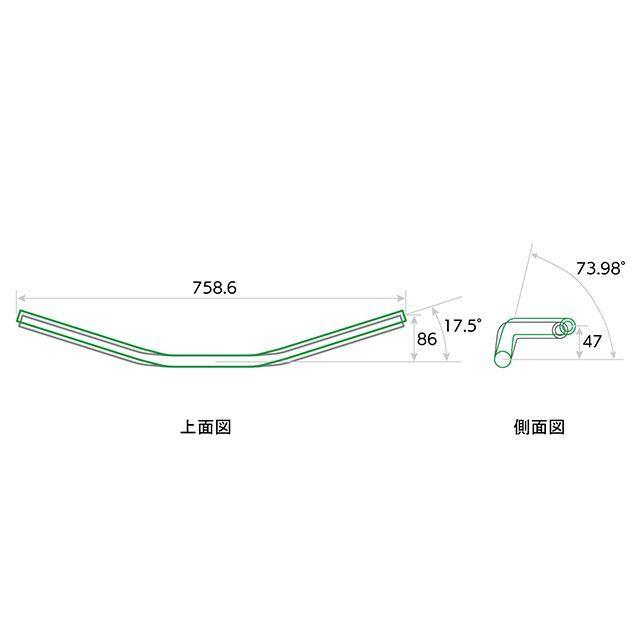 EFFEX MT-125 ハンドル関連パーツ イージーフィットバー（シャンパン