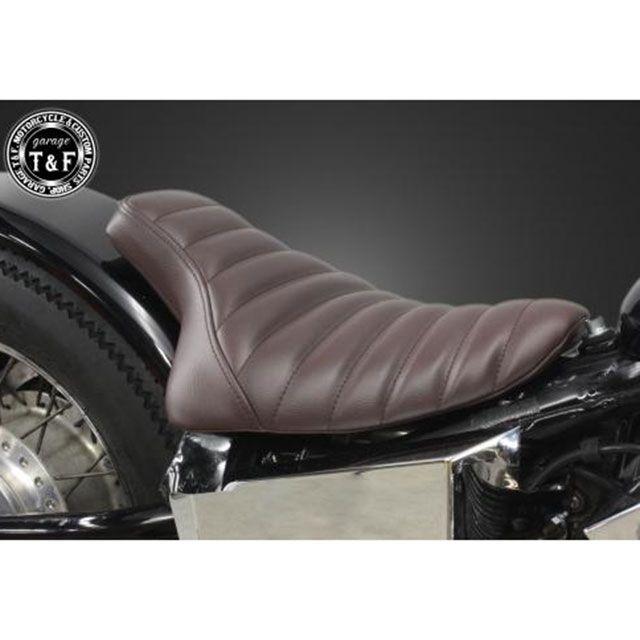 スティード400 ブラウン バイクシート バックレスト付き Garage T＆F T&F STEED400 シート関連パーツ スティード400 フラット