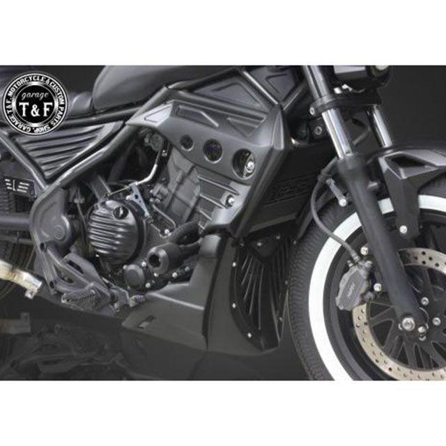 T&F レブル250 カウル・エアロ レブル250 コンバットカウル（オーバー＆アンダーVer1）SET（マッドブラック） ガレージT&F_2