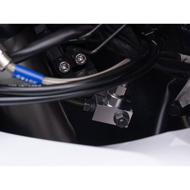 SWAGE-LINE PRO Hayabusa ブレーキホース・ケーブル類 フロントホースキット トライピース（ステンレスブラック） ホースカラー …の画像