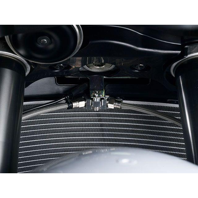 SWAGE-LINE PRO Hayabusa ブレーキホース・ケーブル類 フロントホースキット トライピース（ステンレスブラック） ホースカラー …の画像