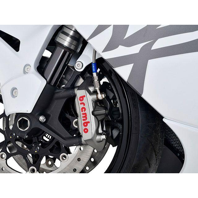 SWAGE-LINE PRO Hayabusa ブレーキホース・ケーブル類 フロントホースキット トライピース（レッド＆ブルー）Bremboキャリパ…の画像