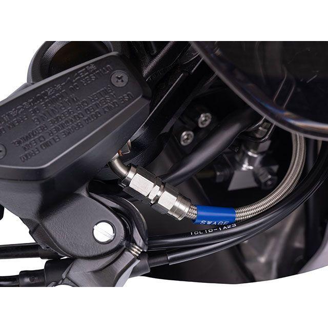 SWAGE-LINE PRO Hayabusa ブレーキホース・ケーブル類 フロントホースキット トライピース（レッド＆ブルー）Bremboキャリパ…の画像