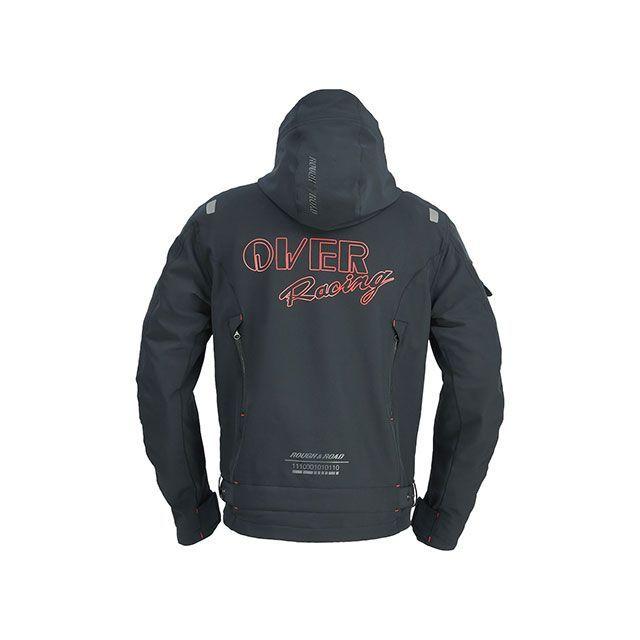 OVER Racing ブラックジャケット OVER RACING（オーバーレーシング） ジャケット エアスルーソフト