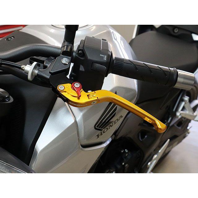 SPEEDRA CB750 HORNET レバー アジャストレバー 3D可倒式（レバー本体：ブルー） アジャスター レッド SPEEDRA