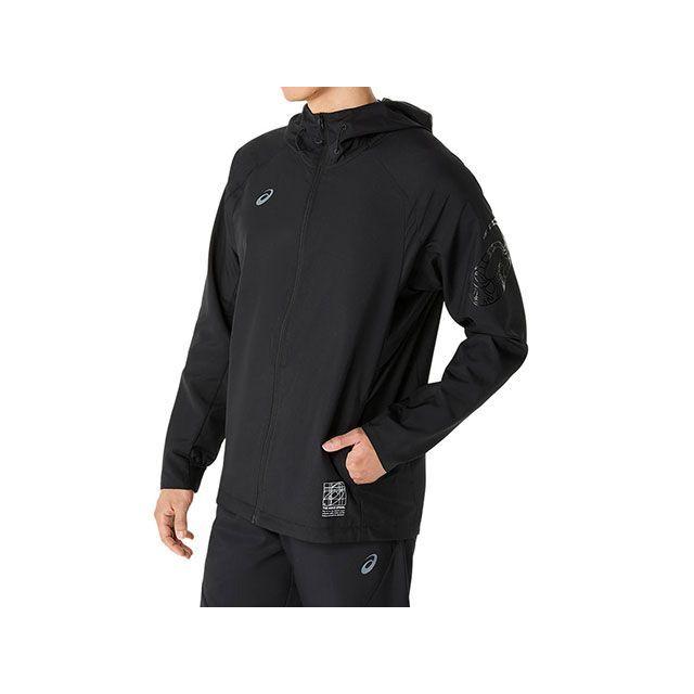 アシックス 2031E980 ドライアクティモーションクロスフーディージャケット（PERFORMANCE BLACK） サイズ L ASICS ASICS（アシックス） アウトドア用ウェア 2031E980 ドライアクティ
