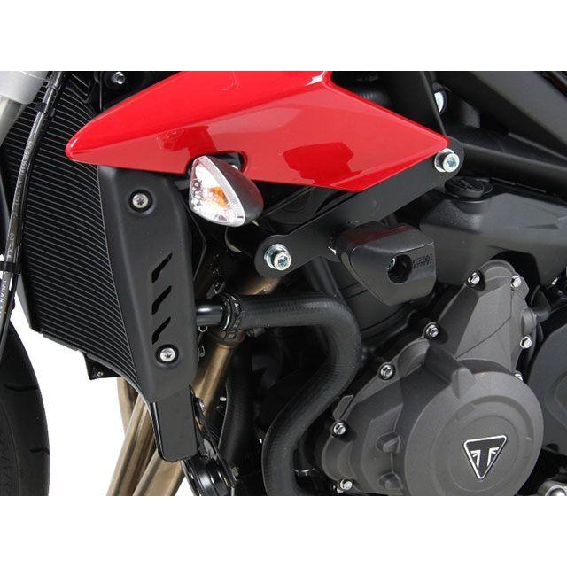 HEPCO＆BECKER STREET TRIPLE 765 スライダー類 クラッシュパッド（ブラック） ヘプコ＆ベッカー_1