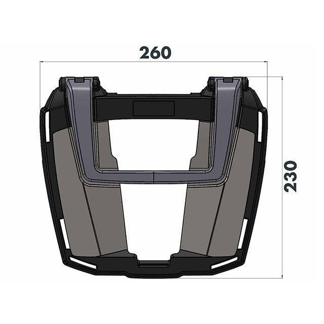 HEPCO＆BECKER NX400/500 キャリア・サポート トップケースキャリア イージーラック（アンスラサイト） ヘプコ＆ベッカー_4