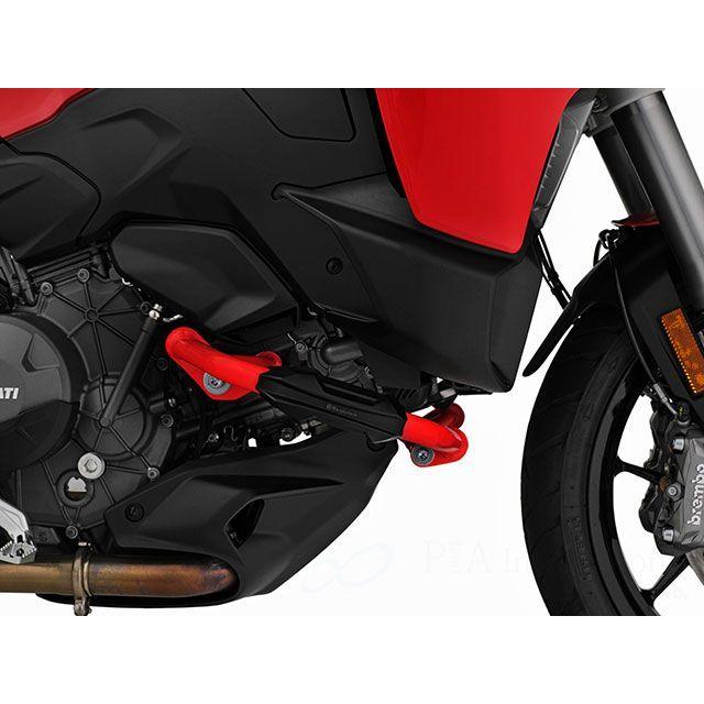 Wunderlich Multistrada V2 ステップ エンジンガード（レッド）with プロテクションパッド（レッド） ワンダーリッヒ_3