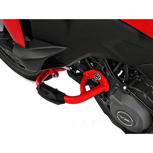 Wunderlich Multistrada V2 ステップ エンジンガード（レッド）with プロテクションパッド（レッド） ワンダーリッヒ_4