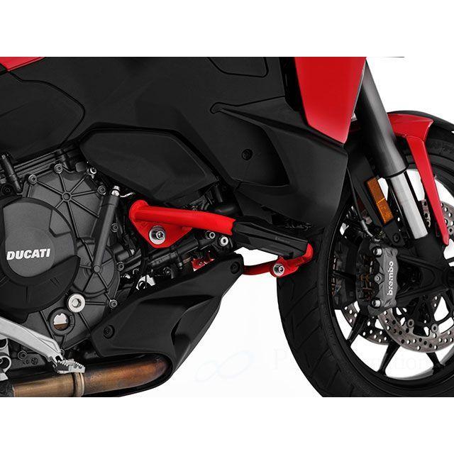Wunderlich Multistrada V2 ステップ エンジンガード（レッド）with プロテクションパッド（レッド） ワンダーリッヒ_5