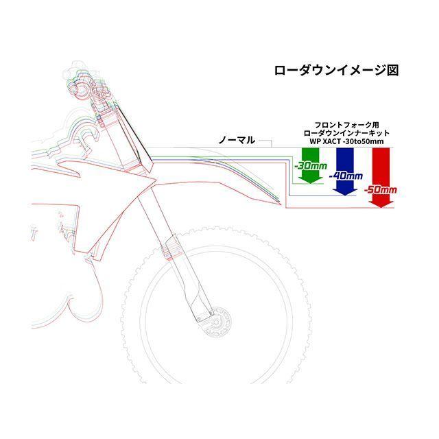 ZETA 車高調整キット サスペンションローダウンキット XACT −30to−50mm フロント ジータ_4