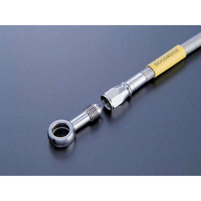正規品／GOODRIDGE KSR110 ブレーキホース・ケーブル類 ビルドアライン ブレーキホース フロント フィッティングタイプ：ステンレス ホ…