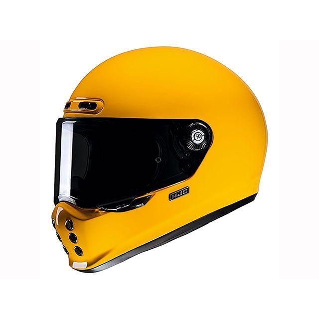 HJC V10 ソリッド フルフェイスヘルメット イエロー HJC フルフェイスヘルメット V10 ソリッド（ディープイエロー） サイズ
