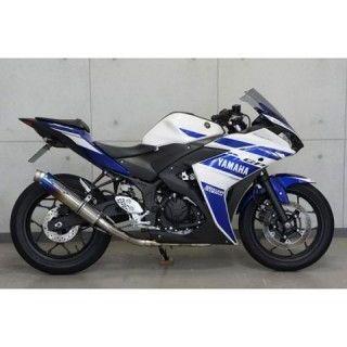 正規品／TRICKSTAR YZF-R25 YZF-R3 マフラー本体 レーシング フルエキゾースト（焼きチタン） トリックスター バイク