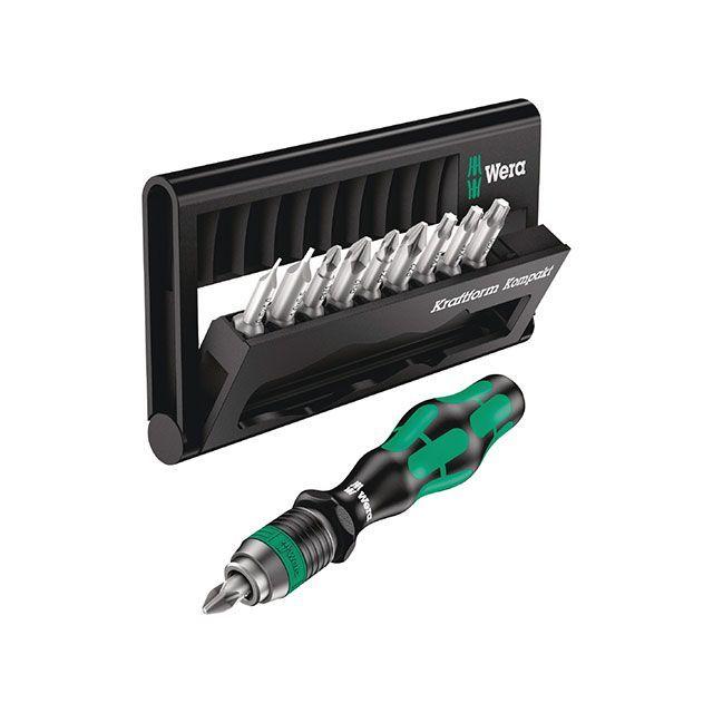WERA ハンドツール 056653 10点組 差込6.35mm ドライバービットセット ハンドル付き ヴェラ