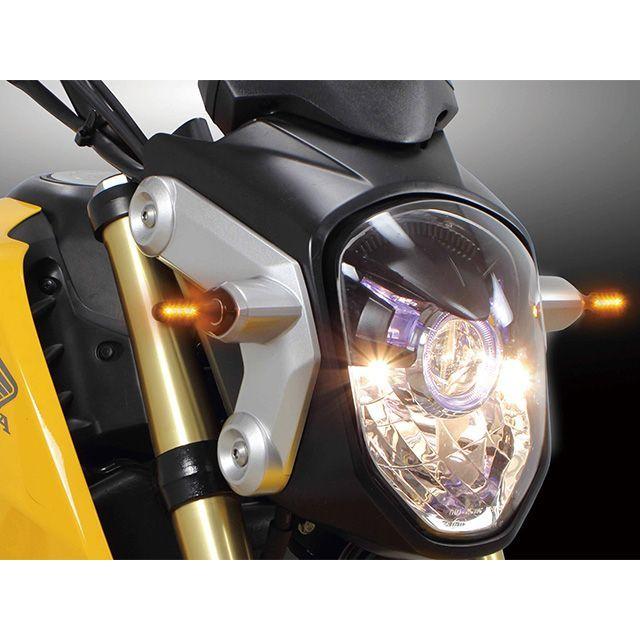 SP TAKEGAWA MSX GROM GROM ウインカー関連パーツ ストリームラインミニLEDウインカーキット（スモーク） SP武川の画像