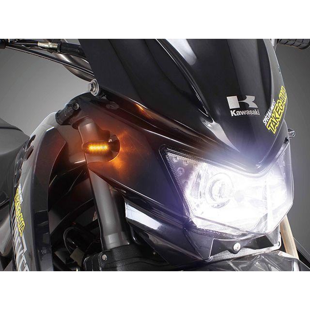 SP TAKEGAWA ウインカー関連パーツ ストリームラインミニLEDウインカーキット（スモーク） SP武川の画像