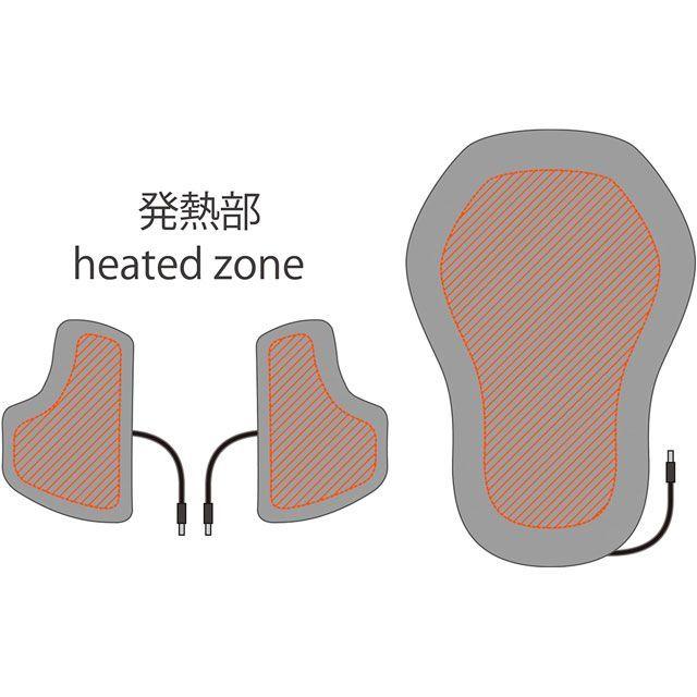 KOMINE 電熱ウェア・防寒用品 EK-307 12Vヒーティングインナーチェスト＆バックパッド コミネ_5