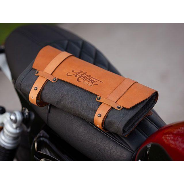 Motone Customs ツーリング用バッグ ツールロールバッグ SCOUT レザー ワックスキャンバス モートーンの画像