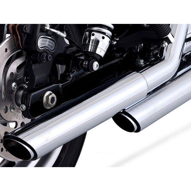 VANCE\u0026HINES ダイナファミリー マフラー本体 TwinSlash PCX 3インチ スリップオン クローム マフラー バンス_2
