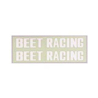 本物　未使用　当時物　BEETレーシング　ステッカー　Beet Racing BEET（ビート） ステッカー BEET RACING ステッカー カラー 白 ビート