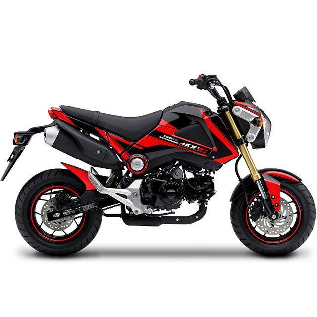 【メーカー直送】MDF グロム ドレスアップ・カバー GROM（13-15） グラフィックキット アタッカーモデル 車体色：ブラック用レッドタイプ …_1