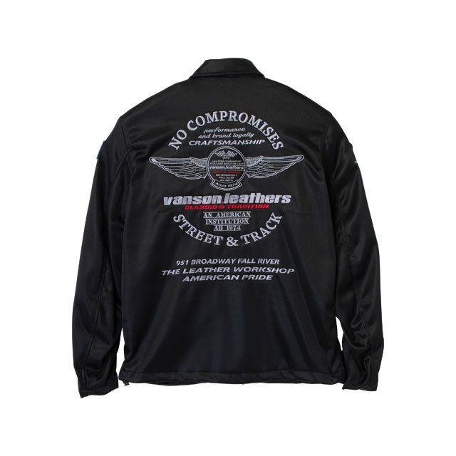 VANSON ジャケット 2026春夏モデル TVS2603S メッシュコーチジャケット（ブラック/シルバー） サイズ XL バンソン_1