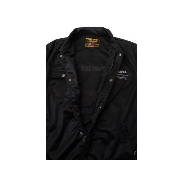 VANSON ジャケット 2026春夏モデル TVS2603S メッシュコーチジャケット（ブラック/シルバー） サイズ XL バンソン_3