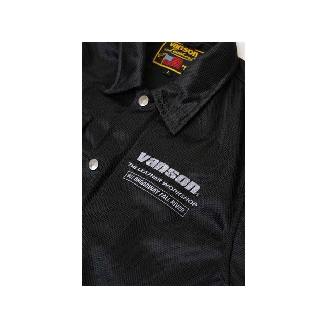VANSON ジャケット 2026春夏モデル TVS2603S メッシュコーチジャケット（ブラック/シルバー） サイズ XL バンソン_4