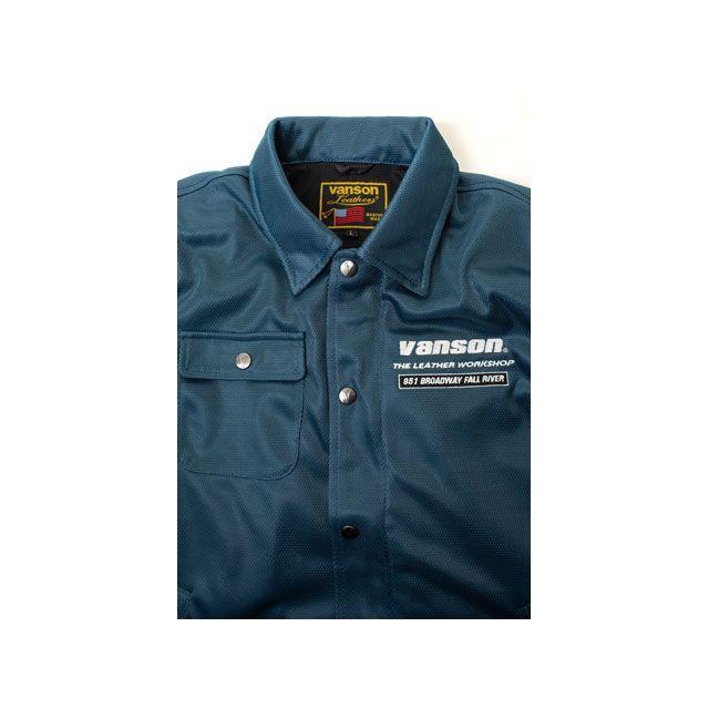 VANSON ジャケット 2026春夏モデル TVS2603S メッシュコーチジャケット（ネイビー/ホワイト） サイズ M バンソン_2