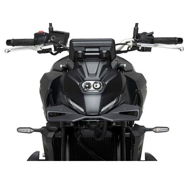 Puig MT-07 Y-AMT MT-07 カウル・エアロ フロントダウンフォースネイキッドスポイラー（マットブラック） プーチ_1