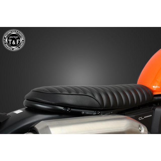 T&F CL250 シート関連パーツ CL250 ショートフラットシート/タックロール（ブラック） ガレージT&F_2