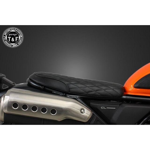 T&F CL250 シート関連パーツ CL250 ショートフラットシート/ダイヤ（ブラック） ガレージT&F_1