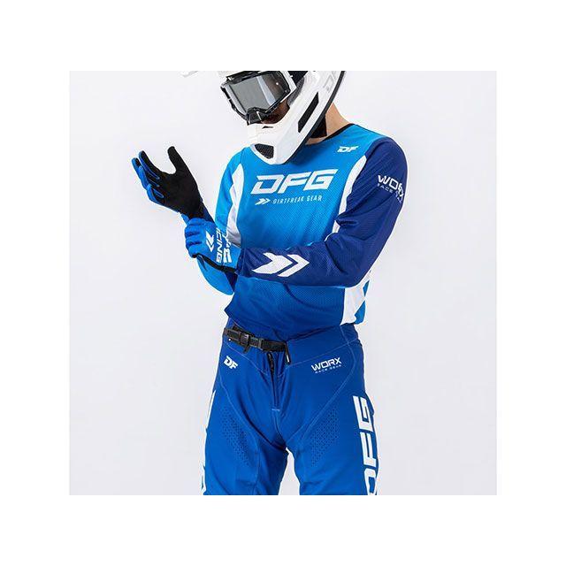 DFG モトクロス用品 ワークスジャージ（ブルー） サイズ M ディー