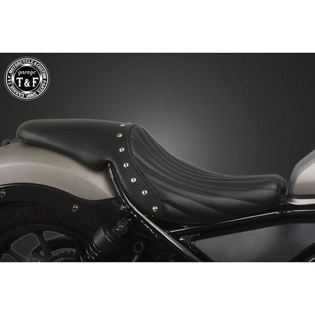 レブル250 T&Fスタッド付きガンファイターシート Garage T＆F T&F レブル250 シート関連パーツ レブル250 スタッド付き
