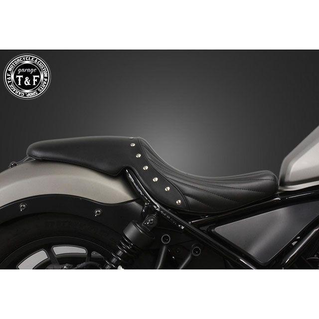 レブル250 T&Fスタッド付きガンファイターシート Garage T＆F T&F レブル250 シート関連パーツ レブル250 スタッド付き